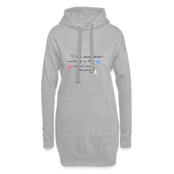 sommer,sonne,eiskrem, eis, typo, schrift,flipflops - Hoodie-Kleid - Grau meliert - Vorne
