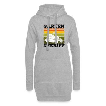 Garten Opa Papa Rasenmäher Rasen mähen Geschenk - Hoodie-Kleid - Grau meliert - Vorne