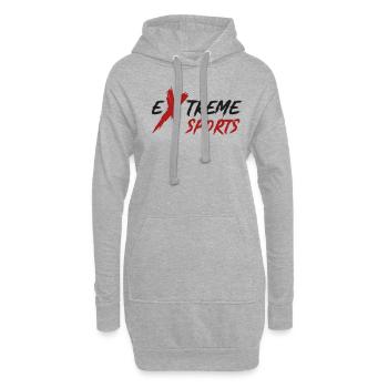 Athlète extrême Sport Sportif - Sweat-shirt à capuche long Femme - gris chiné - Devant