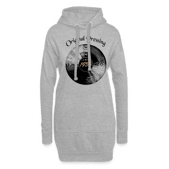 Record Original 1954 Born Birthday - Hoodie Dress - heather grey - Front