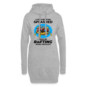Rafting Team Raft Eau Vive Rafter Paddle Drôle - Sweat-shirt à capuche long Femme - gris chiné - Devant