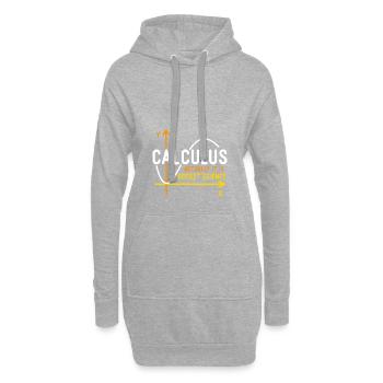 Le calcul est la science de fusée - Sweat-shirt à capuche long Femme - gris chiné - Devant