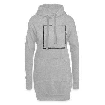 Carré - Sweat-shirt à capuche long Femme - gris chiné - Devant