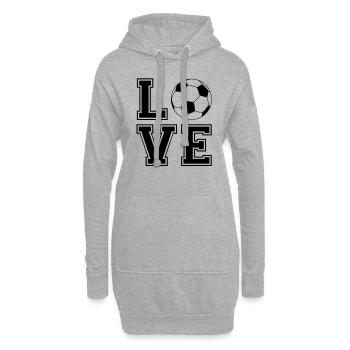 love foot - Hoodie-Kleid - Grau meliert - Vorne