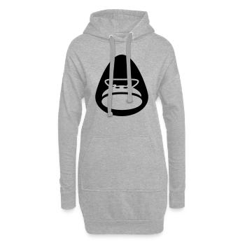 Gorilla / Gorilla - Hoodie-Kleid - Grau meliert - Vorne