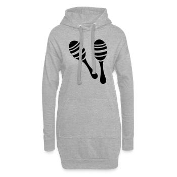 Rassel - Hoodie-Kleid - Grau meliert - Vorne