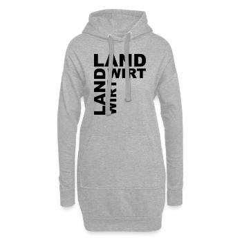 Landwirt - Hoodie-Kleid - Grau meliert - Vorne