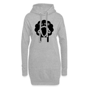 I'm the black sheep - Hoodie-Kleid - Grau meliert - Vorne
