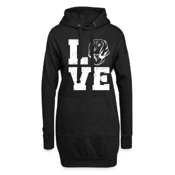 Bayerischer Gebirgsschweisshund Jagdhund - Hoodie-Kleid - Schwarz - Vorne