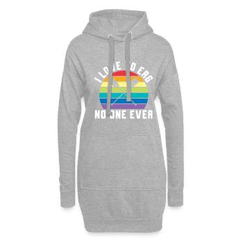Rudern Ergometer Ruderer - Hoodie-Kleid - Grau meliert - Vorne