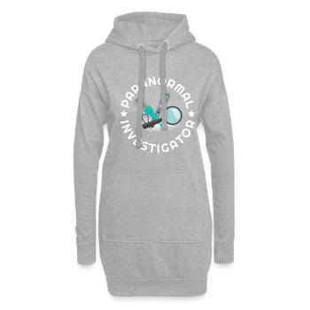 Geisterjäger und paranormaler Ermittler - Hoodie-Kleid - Grau meliert - Vorne