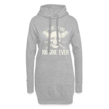 Ich liebe Erg Niemand jemals Ruderer Ruderer - Hoodie-Kleid - Grau meliert - Vorne