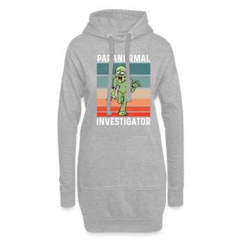 Geisterjäger und paranormaler Ermittler - Hoodie-Kleid - Grau meliert - Vorne