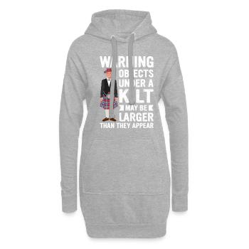 Lustiger Schottenrock Kilt Spruch Für Kilt Herren - Hoodie-Kleid - Grau meliert - Vorne