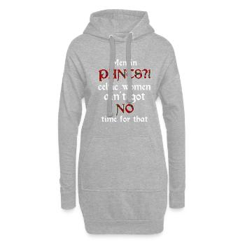 Kilt Männer Spruch Schottenrock - Hoodie-Kleid - Grau meliert - Vorne