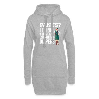 Schottischer Kilt Tracht - Schottenrock Schottland - Hoodie-Kleid - Grau meliert - Vorne