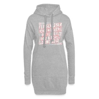 Fliesenleger Fliesen Handwerker - Hoodie-Kleid - Grau meliert - Vorne