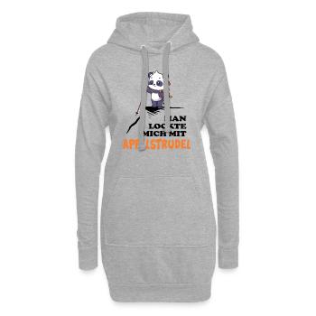 bergwandern via ferrata servus alpin apfelstrudel - Hoodie-Kleid - Grau meliert - Vorne