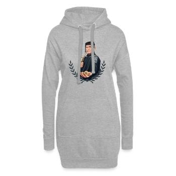 Für echte Rieser. Für echte Riesbauern. - Hoodie-Kleid - Grau meliert - Vorne
