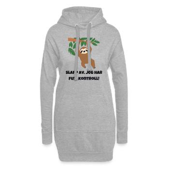 Entspannen Sie sich, ich habe die volle Kontrolle! - Hoodie-Kleid - Grau meliert - Vorne