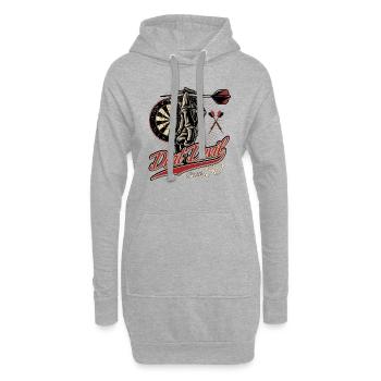 Dart Shirt the Dart-Devil - Score 180 - triple 20 - Hoodie-Kleid - Grau meliert - Vorne