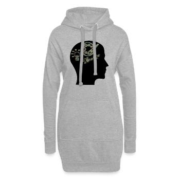 Kreative Fusion - Kunst - ApriNoeScor - Hoodie-Kleid - Grau meliert - Vorne