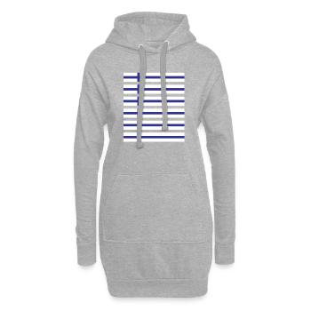 Finnland Finnische Flagge Weihnachten Geschenk - Hoodie-Kleid - Grau meliert - Vorne