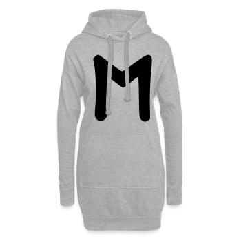 Symboles celtiques - rune EHWASZ 1 - Sweat-shirt à capuche long Femme - gris chiné - Devant