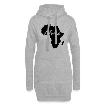 Afrique continent Safari Roots of Reggae Music wild - Sweat-shirt à capuche long Femme - gris chiné - Devant