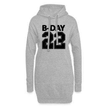 22nd birthday bday 22 number numbers jersey number - Hoodie Dress - heather grey - Front