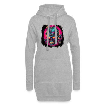 Idée présente Patineur Exosquelettique Déclaration Bday - Sweat-shirt à capuche long Femme - gris chiné - Devant