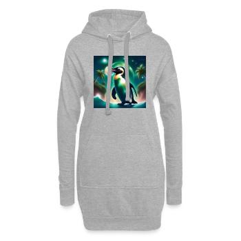 Hulafus 🧊🧊🧊 - Hoodie-Kleid - Grau meliert - Vorne