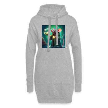 Luzetos 🫧🫧🫧 - Hoodie-Kleid - Grau meliert - Vorne
