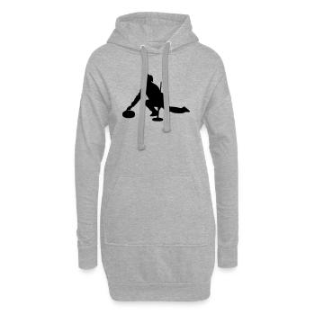 Curling - Hoodie-Kleid - Grau meliert - Vorne
