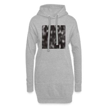 Schwarz & Weiß Bewegung Unschärfe abstrakte Liebhaber Geschenk - Hoodie-Kleid - Grau meliert - Vorne