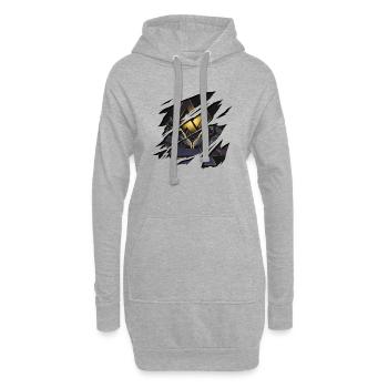 Odins Raben Götter Germane Thor Vikings Geschenk - Hoodie-Kleid - Grau meliert - Vorne