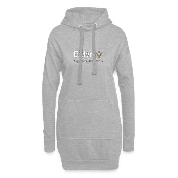 Biden Wirtschaftskritik T-Shirt - Hoodie-Kleid - Grau meliert - Vorne