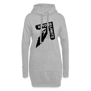 Beyond Limits - Climber [Schwarz] - Hoodie-Kleid - Grau meliert - Vorne