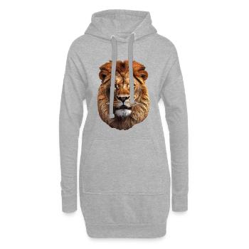 Loewe - Sweat-shirt à capuche long Femme - gris chiné - Devant