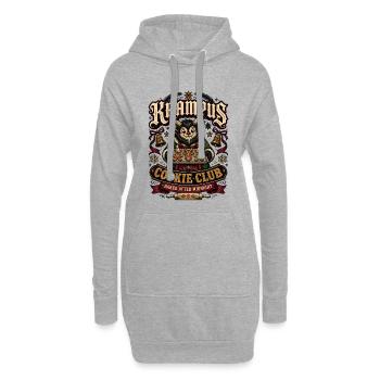 Krampus Cookie Club Baked After Midnight - Hoodie Dress - heather grey - Front