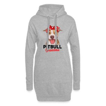 Pitbull - Sweat-shirt à capuche long Femme - gris chiné - Devant