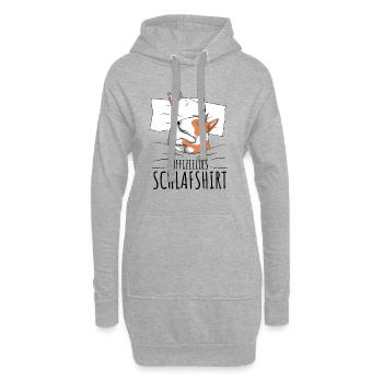 Bullterrier - Hoodie-Kleid - Grau meliert - Vorne