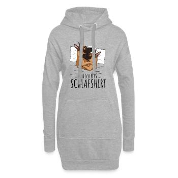 Malinois - Hoodie-Kleid - Grau meliert - Vorne