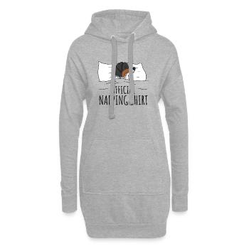 Australian Shepherd - Hoodie-Kleid - Grau meliert - Vorne