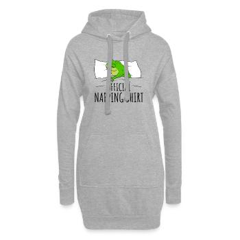 Frosch - Hoodie-Kleid - Grau meliert - Vorne