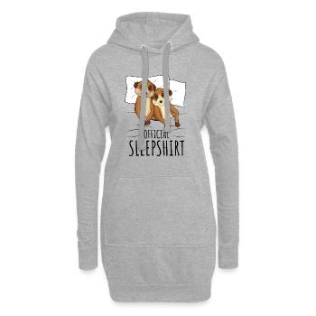 Suricate - Sweat-shirt à capuche long Femme - gris chiné - Devant