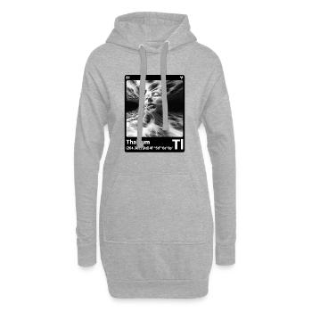 AI am Thallium (bk) Mode periodictable style - Hoodie-Kleid - Grau meliert - Vorne