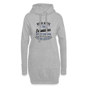 Erdkundelehrer Schule Geolehrer Erdkunde Lehrer - Hoodie-Kleid - Grau meliert - Vorne