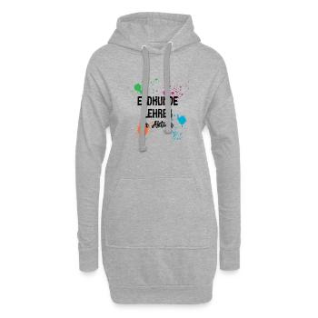 Erdkunde Lehrer Erdkundelehrer Geographielehrer - Hoodie-Kleid - Grau meliert - Vorne