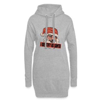 I Identify As Santa 7 - Hoodie Dress - heather grey - Front